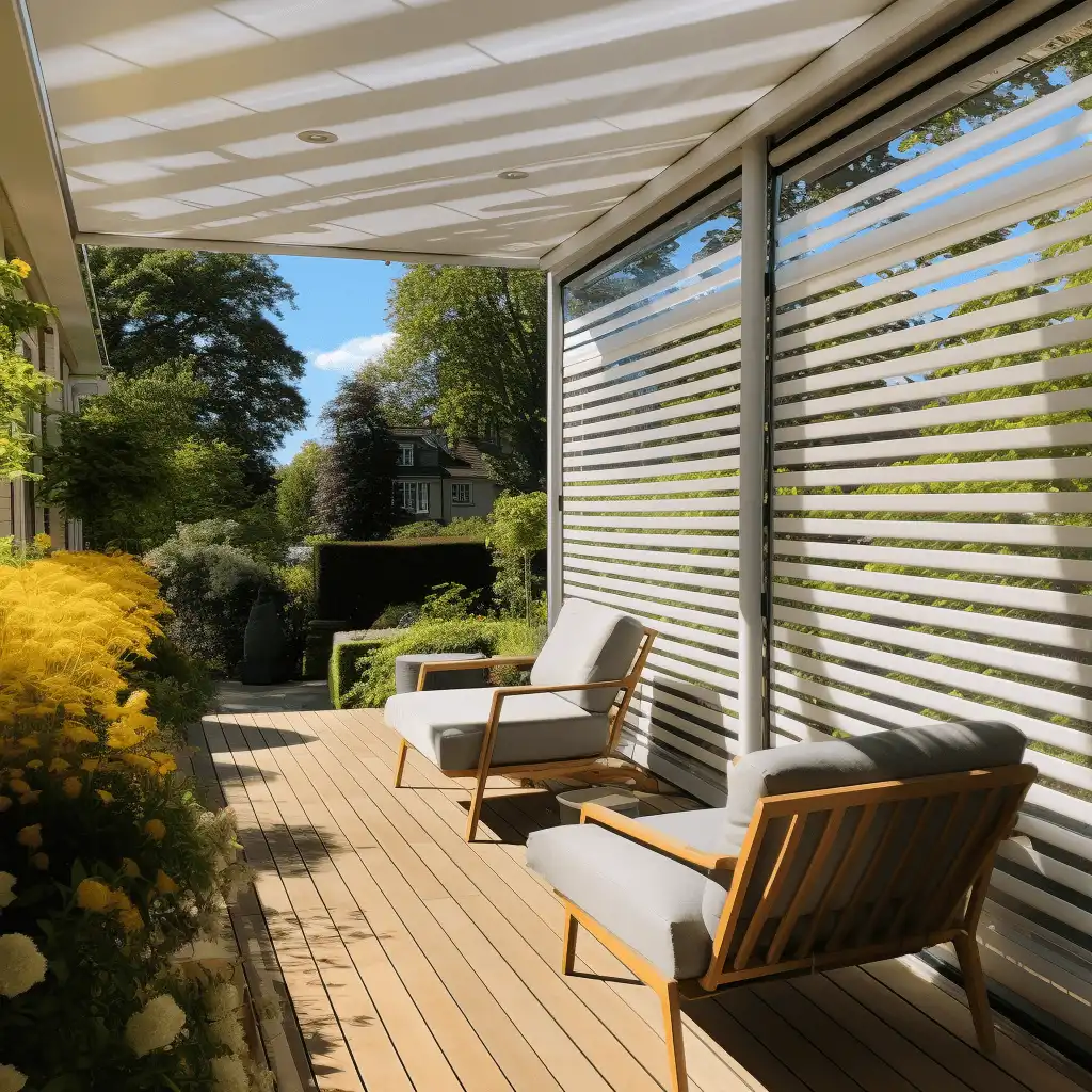 Image of Rolladen Wintergartenbeschattung Außen
